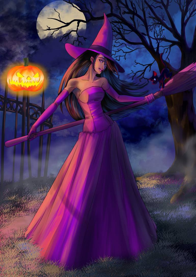 bruxa #witch  Witch pictures, Halloween art, Fantasy witch