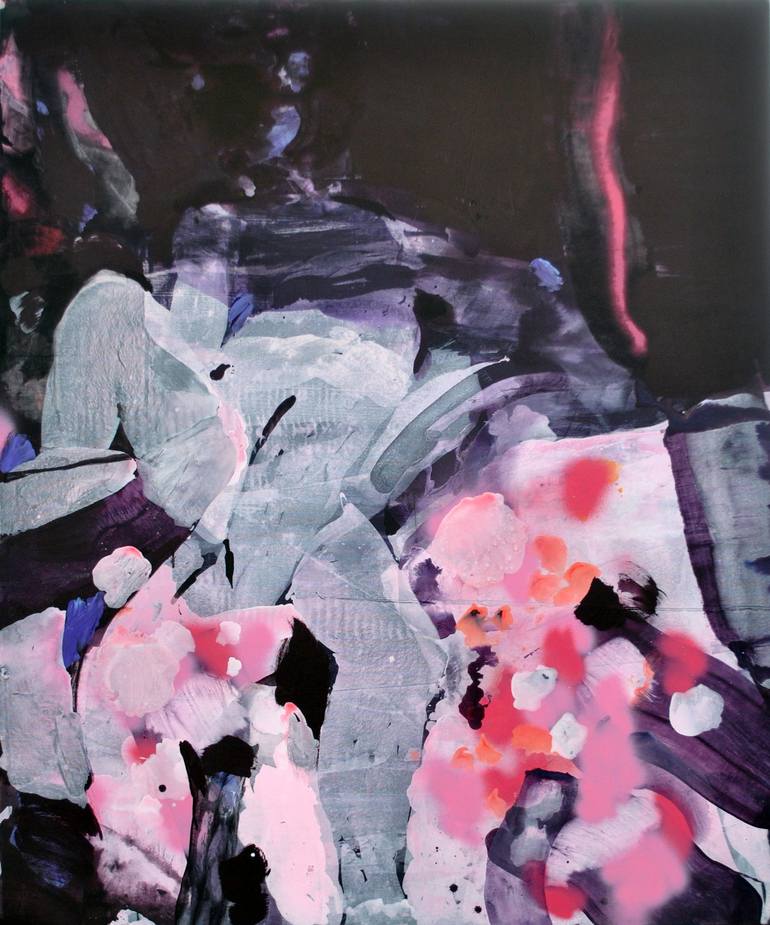 Original Abstract Expressionism Abstract Paintings by Edit Cservenka