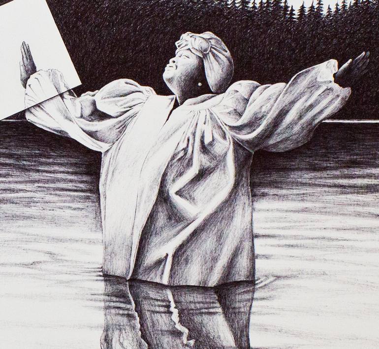 Original Conceptual Religion Drawing by Nigel Lawrence
