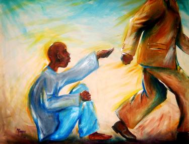 Print of Conceptual Men Paintings by Nigel Lawrence