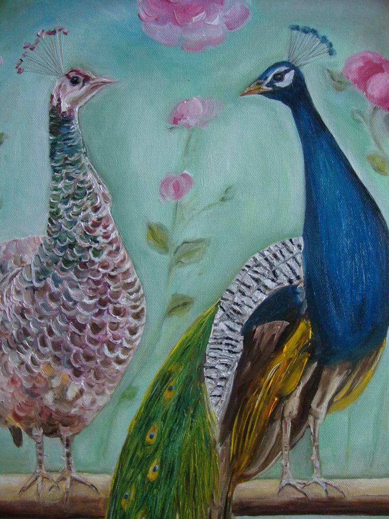 Original Impressionism Animal Painting by Olga Knezevic