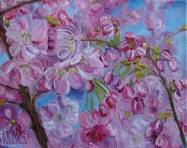 Print of Expressionism Floral Paintings by Olga Knezevic