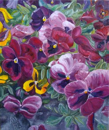Original Impressionism Floral Paintings by Olga Knezevic