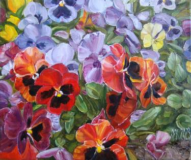 Print of Floral Paintings by Olga Knezevic