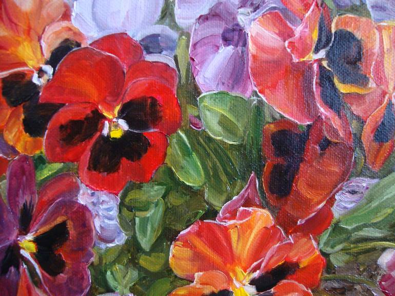 Original Floral Painting by Olga Knezevic