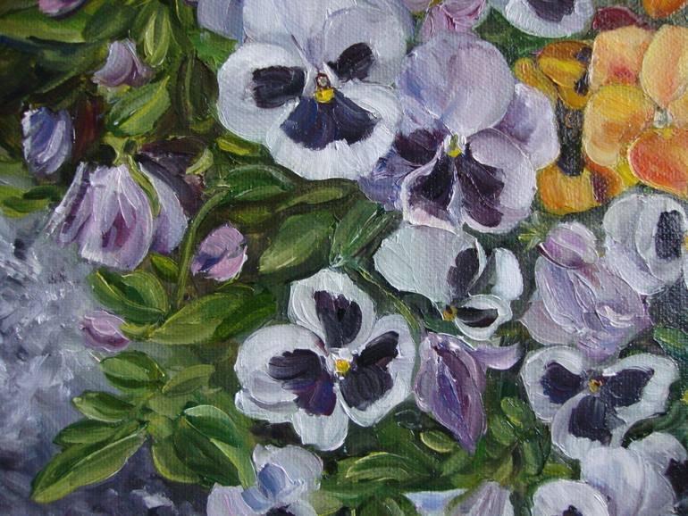 Original Realism Floral Painting by Olga Knezevic