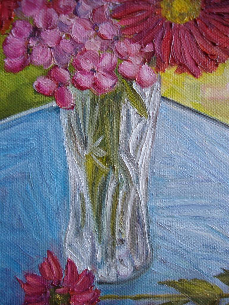 Original Realism Floral Painting by Olga Knezevic