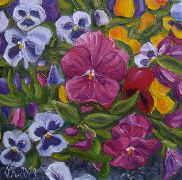 Print of Floral Paintings by Olga Knezevic