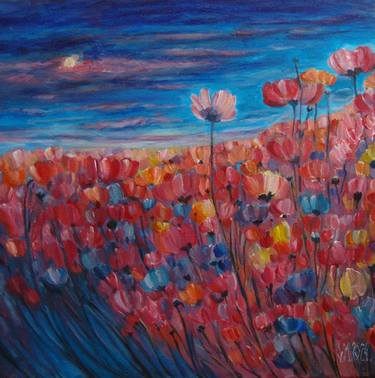 Original Impressionism Floral Paintings by Olga Knezevic