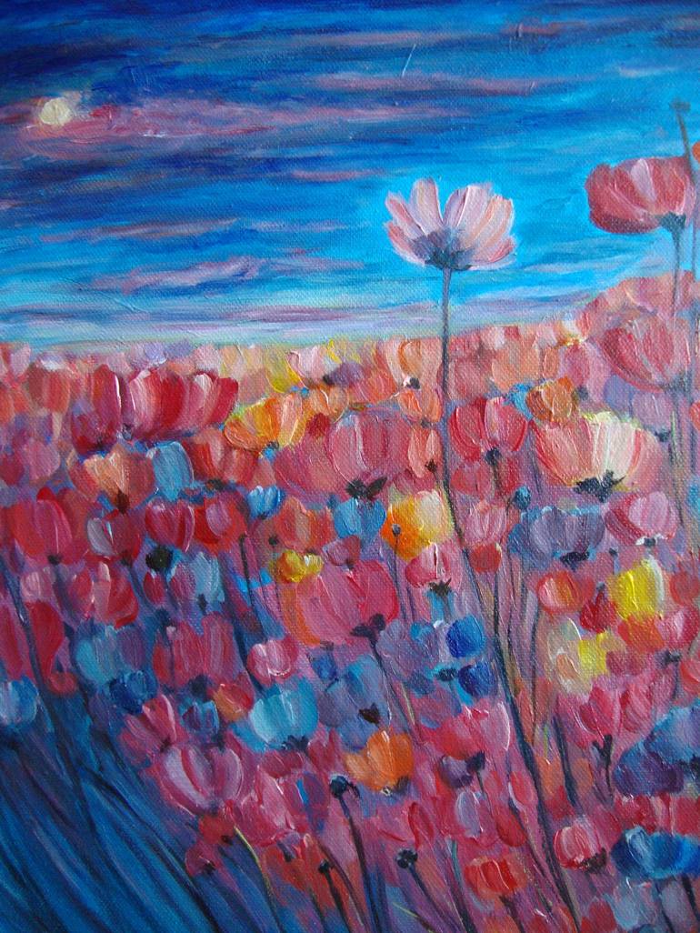 Original Floral Painting by Olga Knezevic