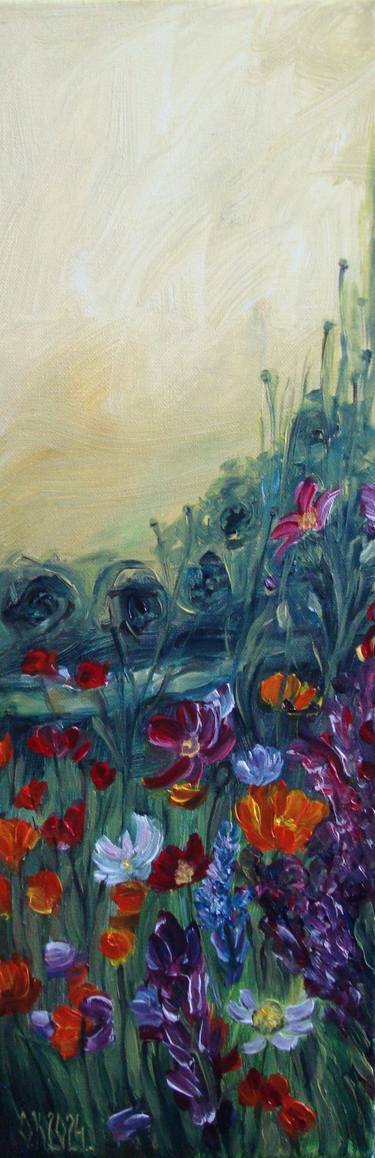 Original Impressionism Floral Paintings by Olga Knezevic