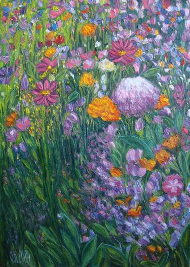 Original Impressionism Floral Paintings by Olga Knezevic