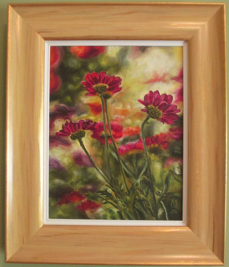 Original Realism Floral Painting by Olga Knezevic