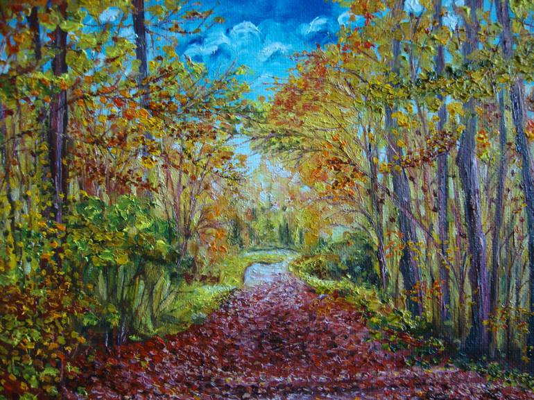 Original Realism Landscape Painting by Olga Knezevic