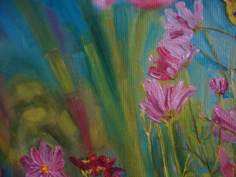 Original Fine Art Floral Painting by Olga Knezevic