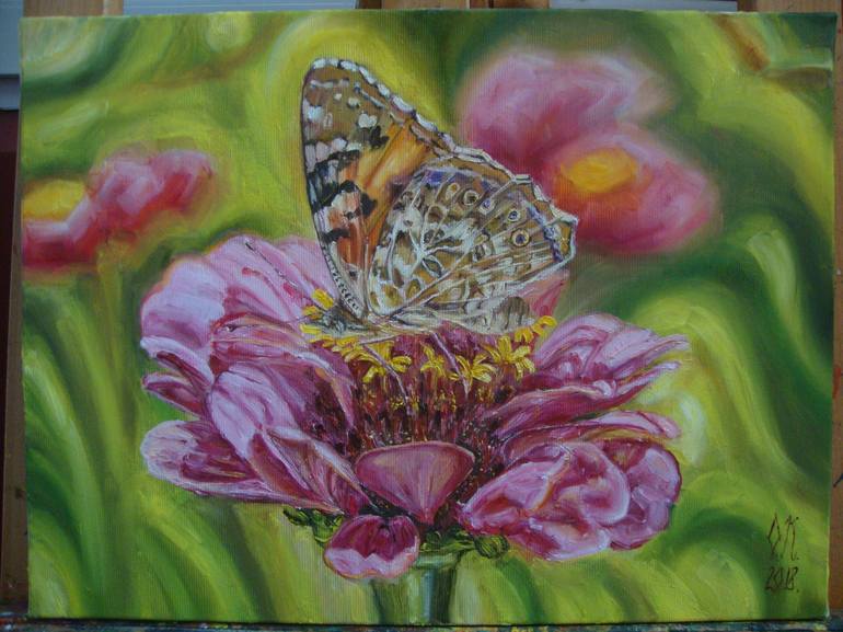 Original Floral Painting by Olga Knezevic