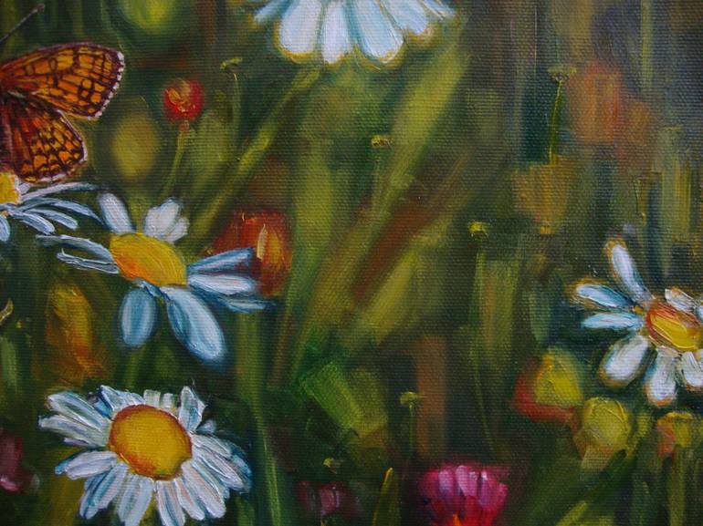 Original Realism Floral Painting by Olga Knezevic