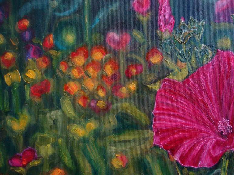 Original Realism Floral Painting by Olga Knezevic