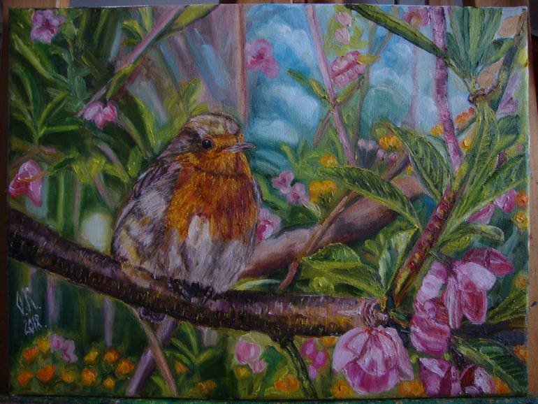 Original Expressionism Animal Painting by Olga Knezevic