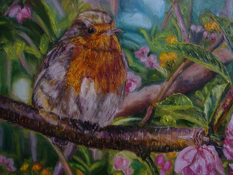 Original Expressionism Animal Painting by Olga Knezevic