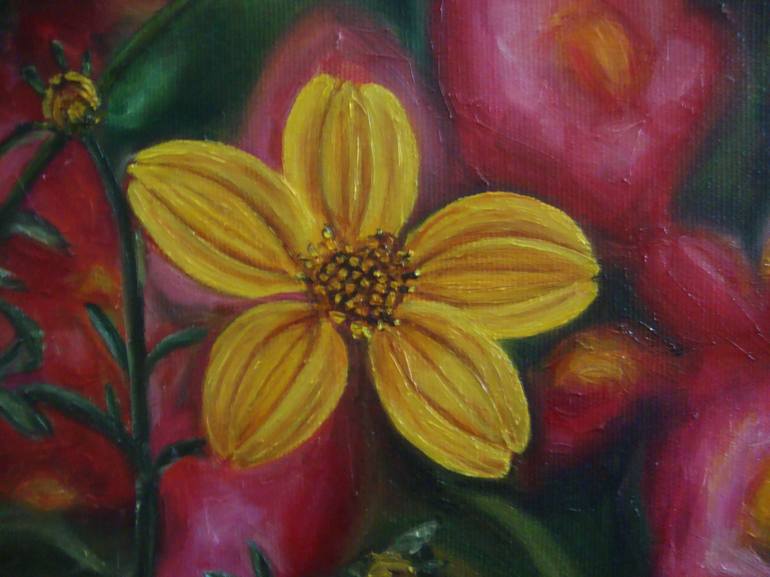 Original Floral Painting by Olga Knezevic