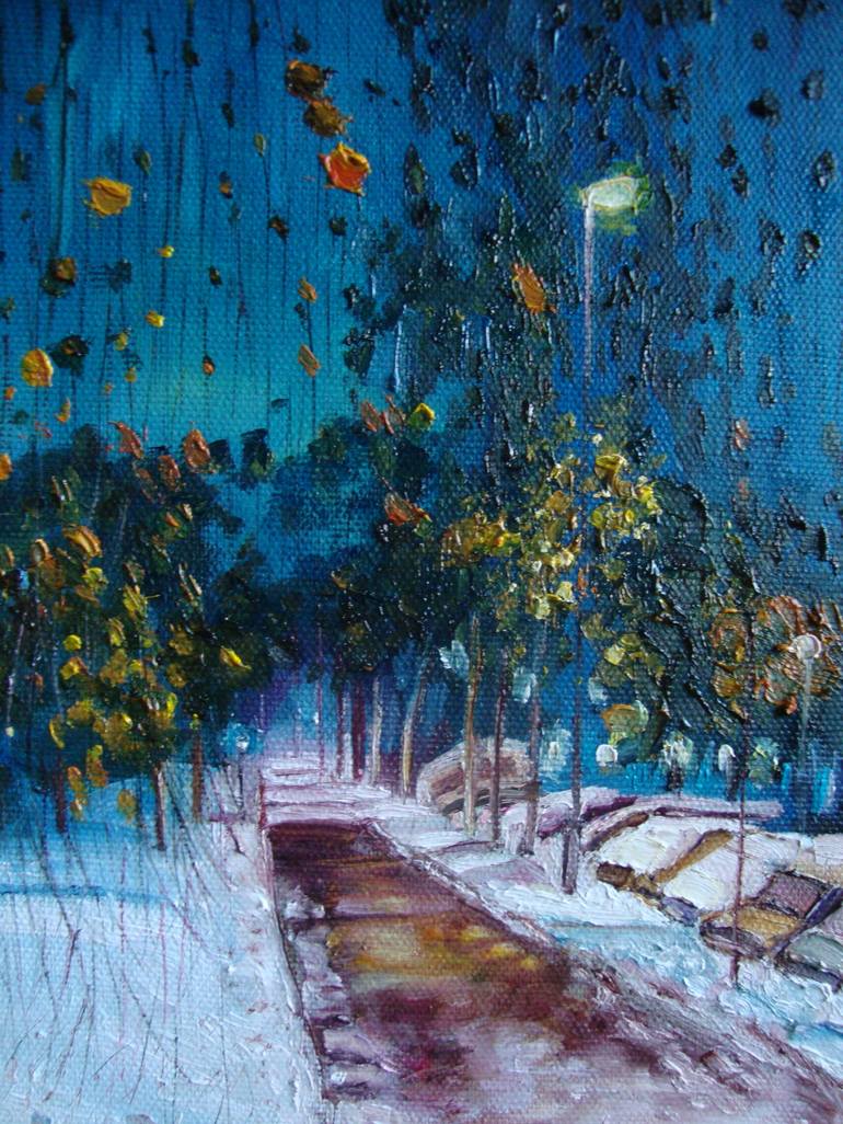 Original Realism Landscape Painting by Olga Knezevic