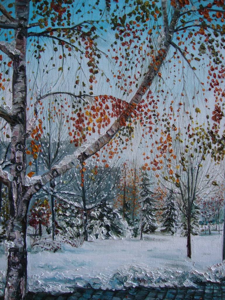 Original Realism Landscape Painting by Olga Knezevic