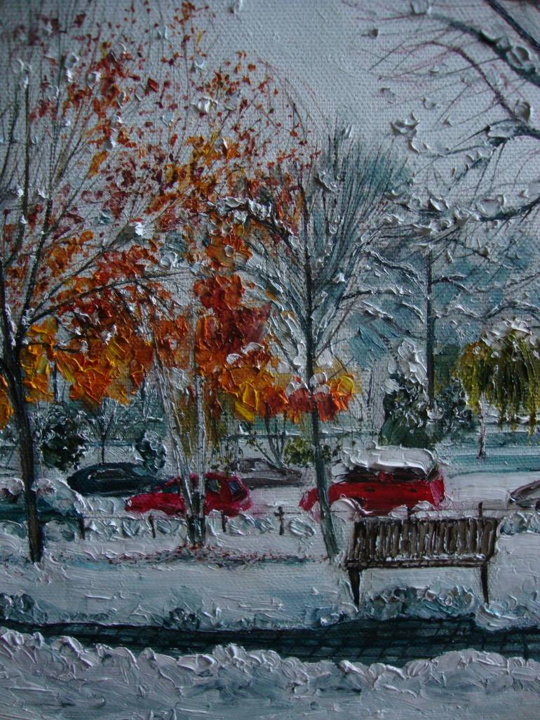 Original Realism Landscape Painting by Olga Knezevic