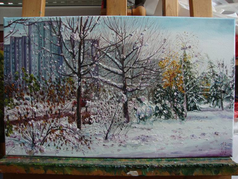 Original Realism Landscape Painting by Olga Knezevic