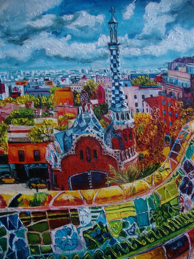 Original Cities Painting by Olga Knezevic
