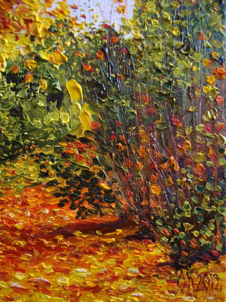 Original Impressionism Landscape Painting by Olga Knezevic