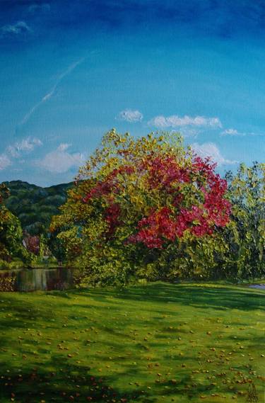 Original Realism Landscape Paintings by Olga Knezevic