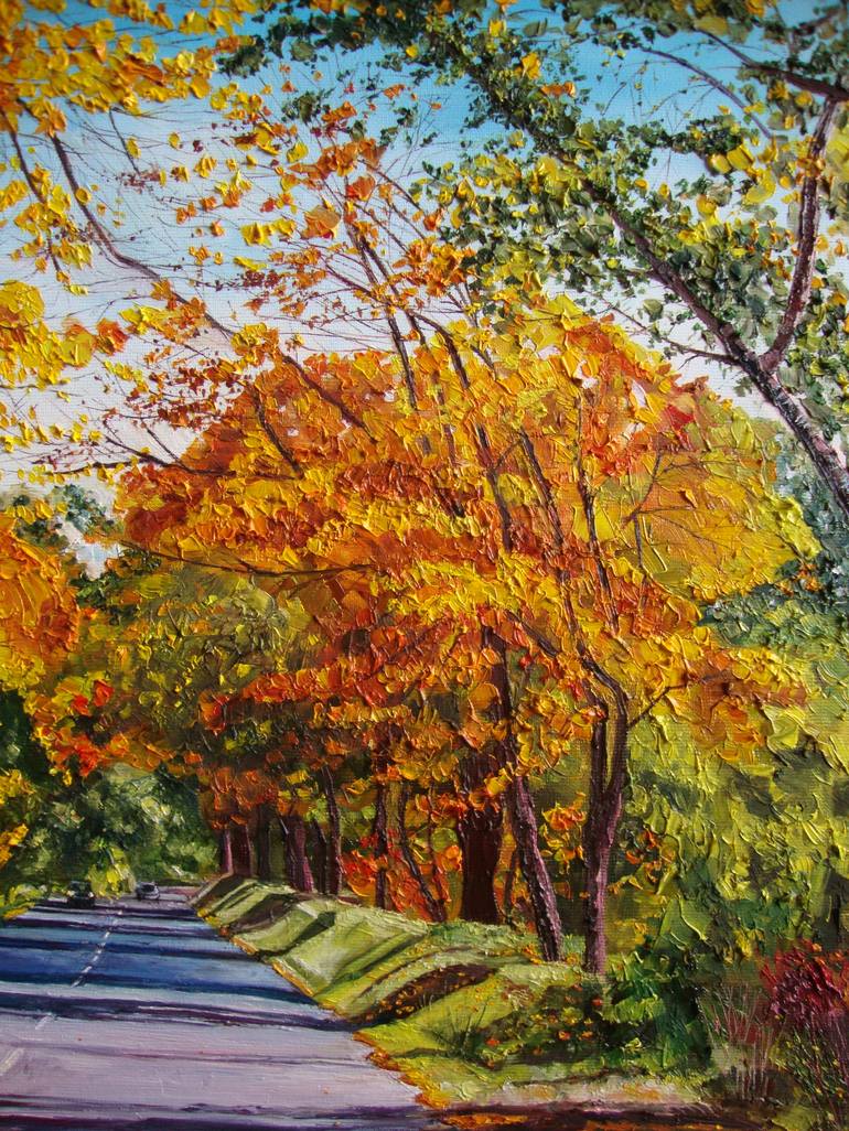 Original Realism Landscape Painting by Olga Knezevic