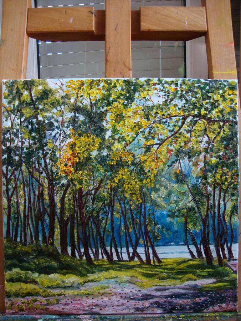 Original Realism Landscape Painting by Olga Knezevic