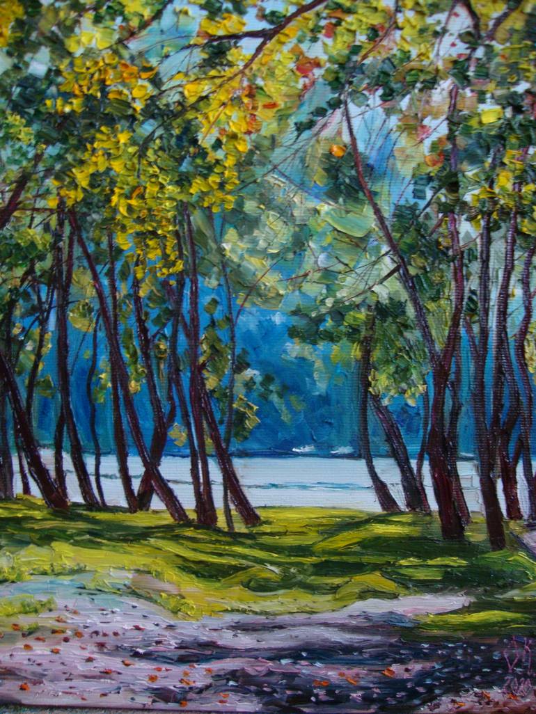 Original Realism Landscape Painting by Olga Knezevic