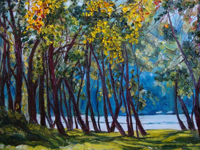 Original Realism Landscape Painting by Olga Knezevic