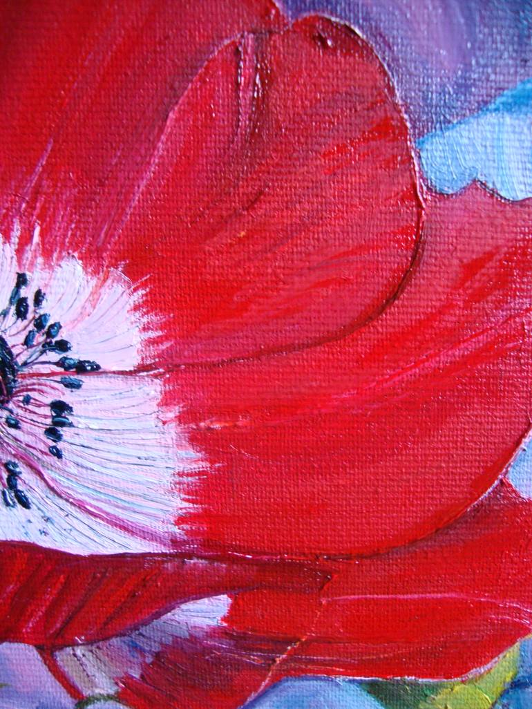 Original Realism Floral Painting by Olga Knezevic