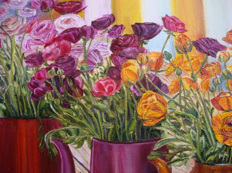 Original Floral Painting by Olga Knezevic