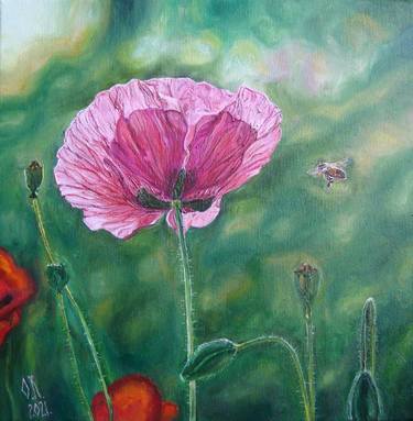 Print of Realism Floral Paintings by Olga Knezevic