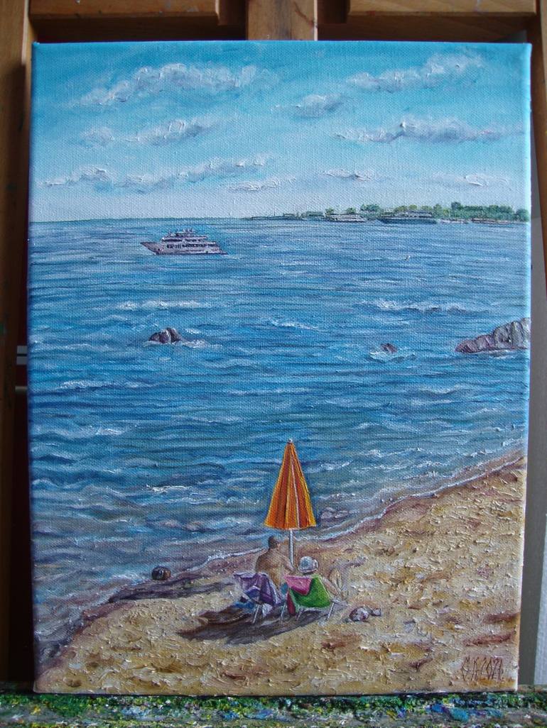 Original Seascape Painting by Olga Knezevic