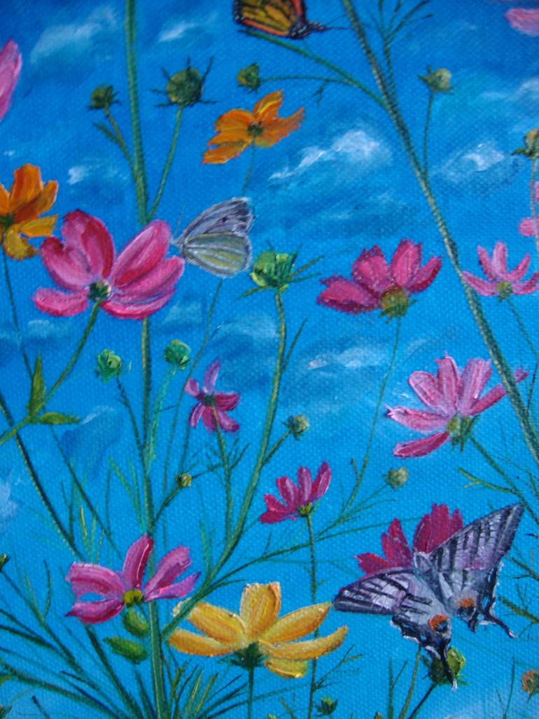 Original Realism Floral Painting by Olga Knezevic