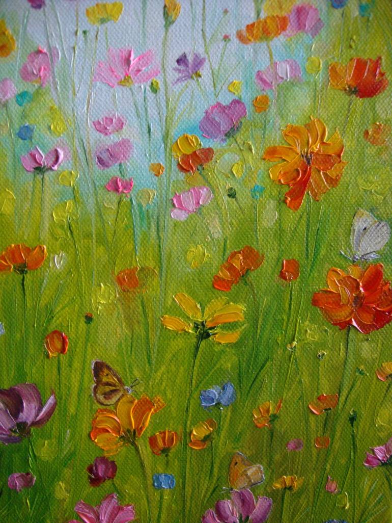 Original Impressionism Nature Painting by Olga Knezevic