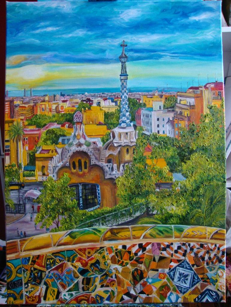 Original Realism Architecture Painting by Olga Knezevic