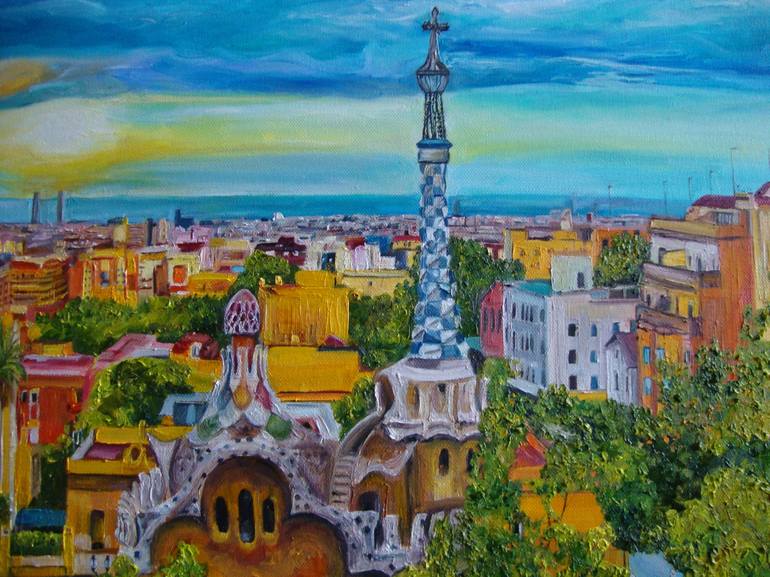 Original Realism Architecture Painting by Olga Knezevic