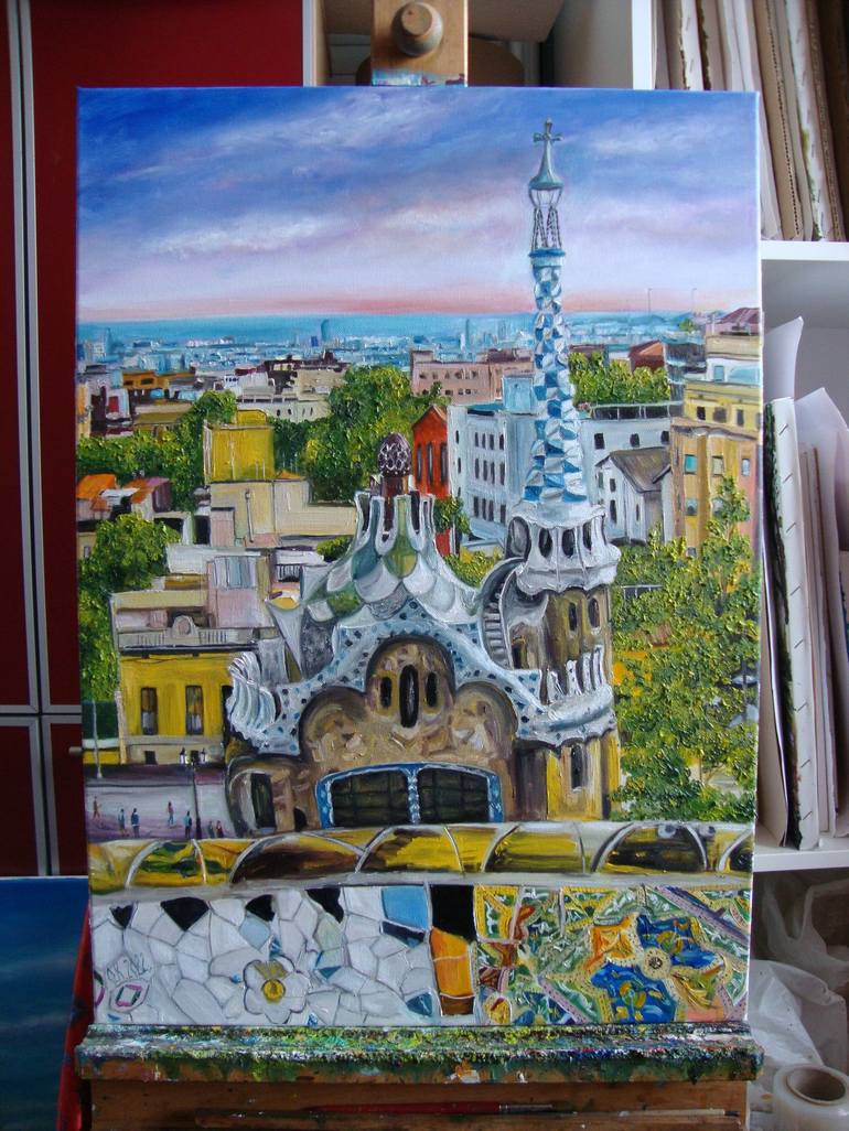 Original Realism Architecture Painting by Olga Knezevic