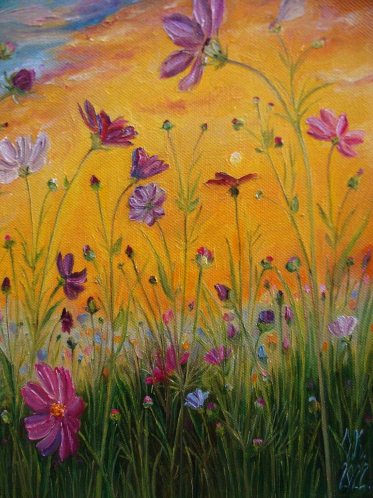 Original Floral Painting by Olga Knezevic