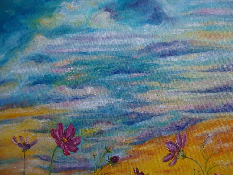 Original Floral Painting by Olga Knezevic