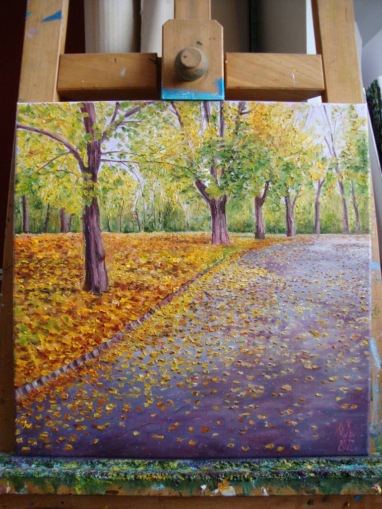 Original Realism Landscape Painting by Olga Knezevic