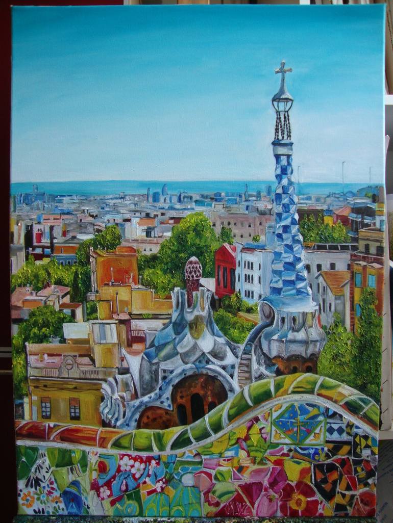 Original Realism Architecture Painting by Olga Knezevic