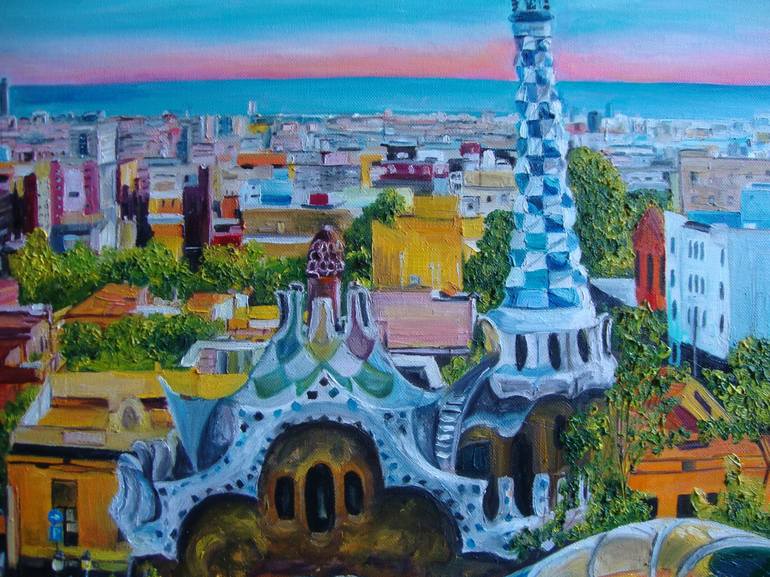 Original Realism Architecture Painting by Olga Knezevic